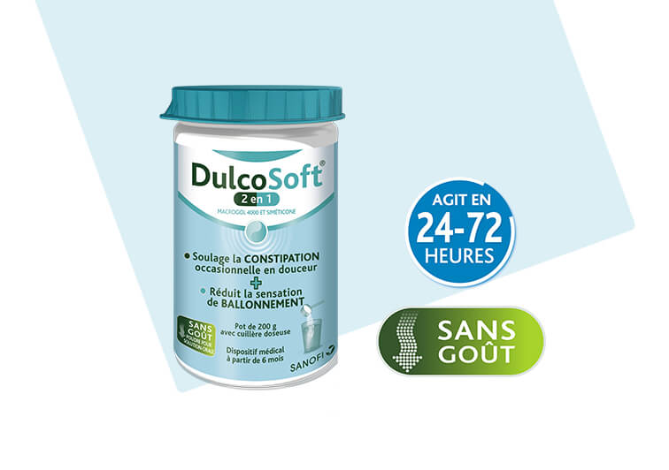 Dulcosoft® 2en1 | Dispositif médical double action
